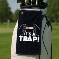 It's A Trap Chinese Finger Trap Golf Towel thumb 2