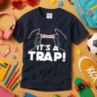 It's A Trap Chinese Finger Trap Kids T-Shirt thumb 3
