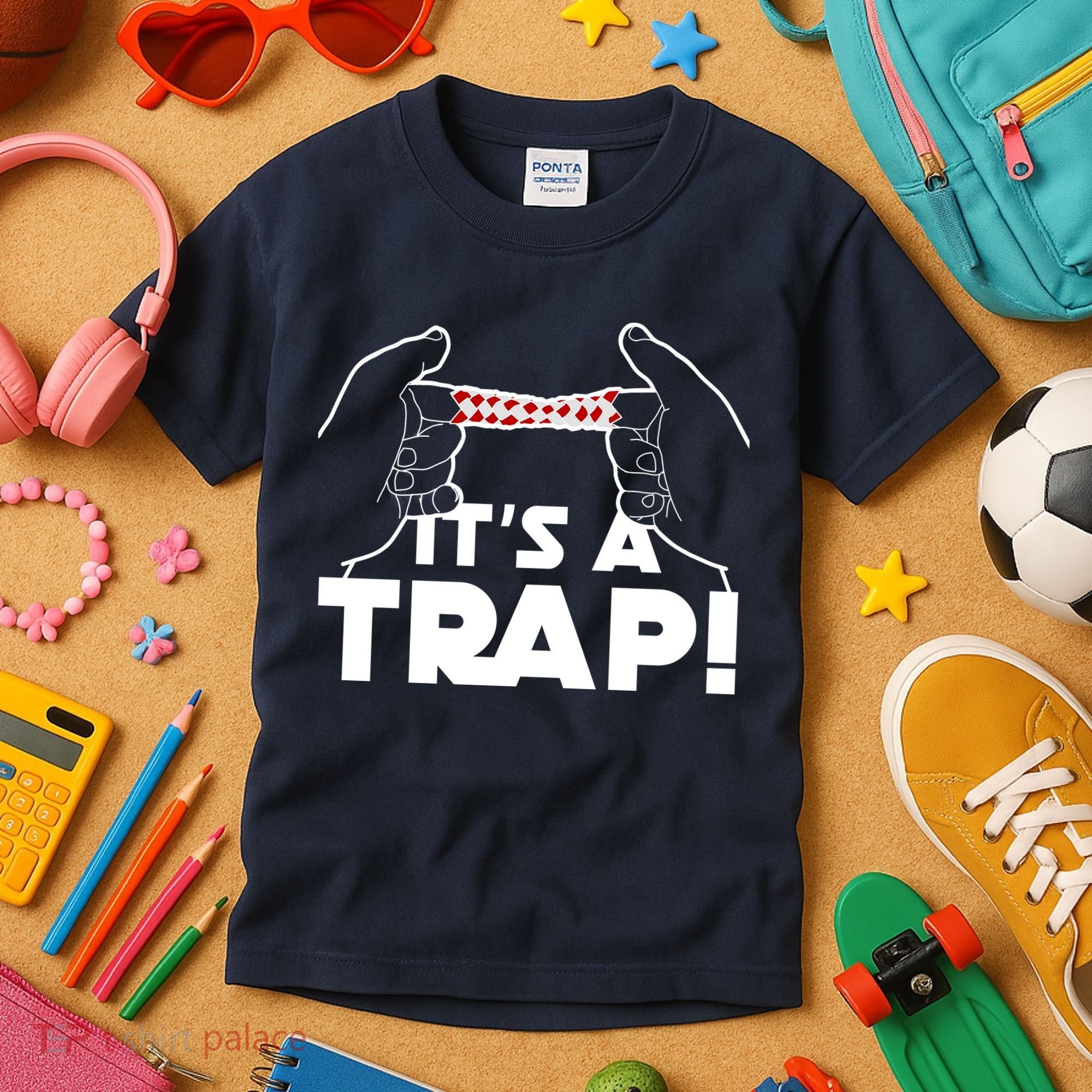 It's A Trap Chinese Finger Trap Kids T-Shirt
