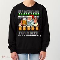 It's A Wonderful Time For A Beer Ugly Christmas Sweater Design Women's Sweatshirt thumb 0
