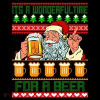 It's A Wonderful Time For A Beer Ugly Christmas Sweater Design Coffee Mug thumb 5