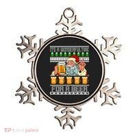It's A Wonderful Time For A Beer Ugly Christmas Sweater Design Ornament thumb 0