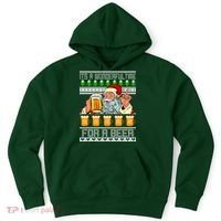 It's A Wonderful Time For A Beer Ugly Christmas Sweater Design Hoodie thumb 0