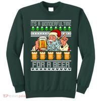 It's A Wonderful Time For A Beer Ugly Christmas Sweater Design Sweatshirt thumb 0