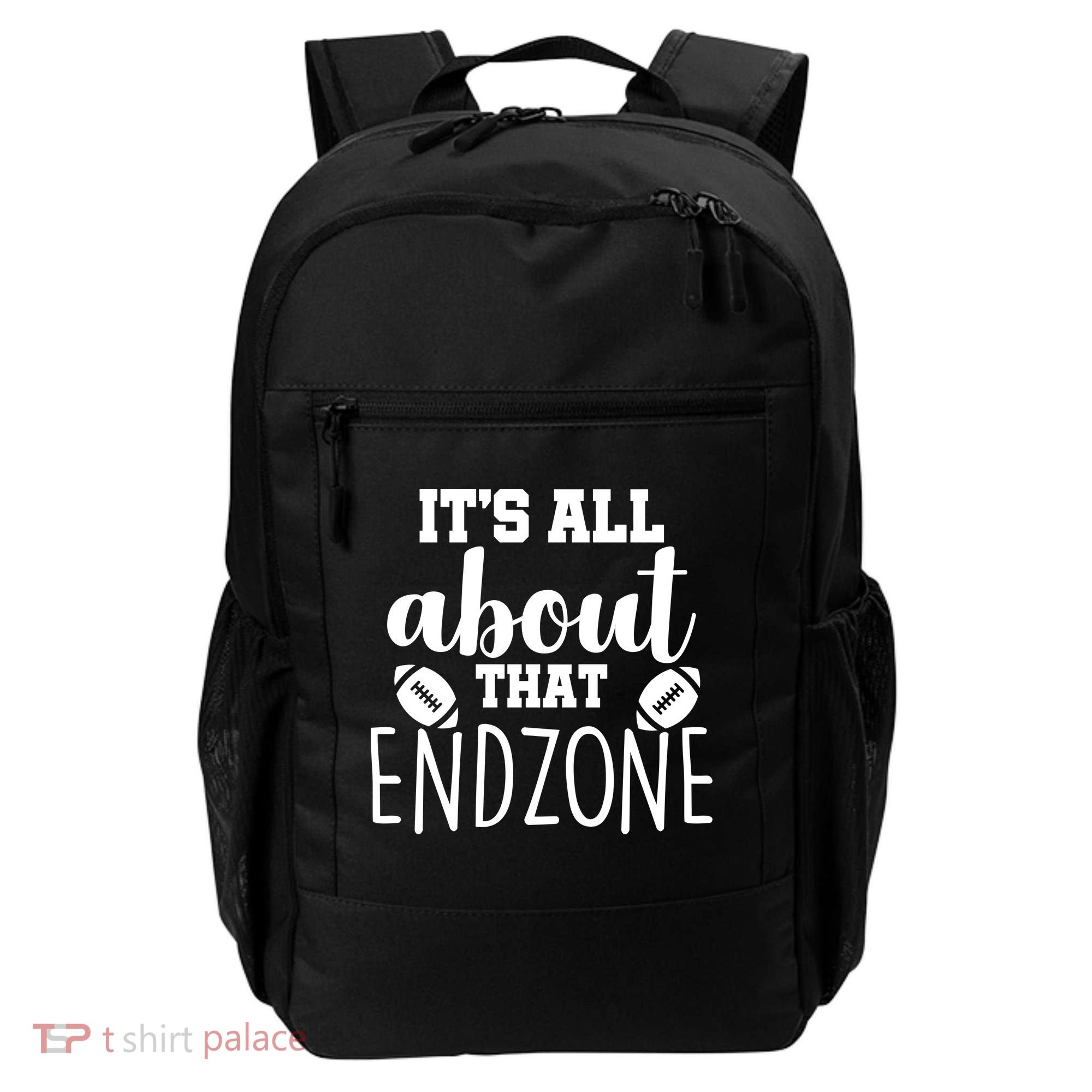 It's All About That End Zone Football Backpack