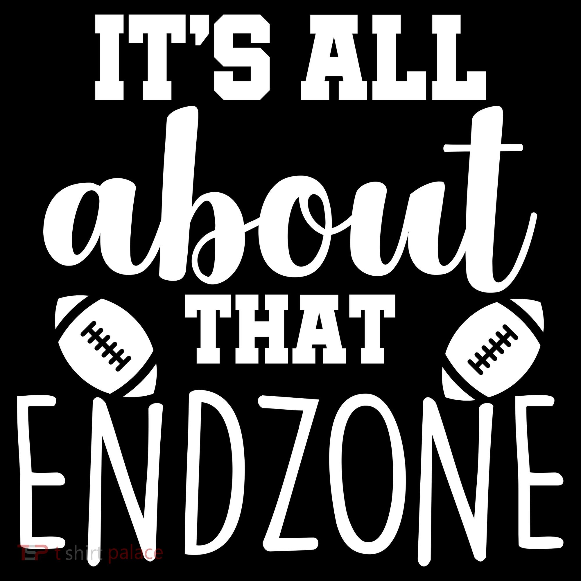 It's All About That End Zone Football Women's Hoodie
