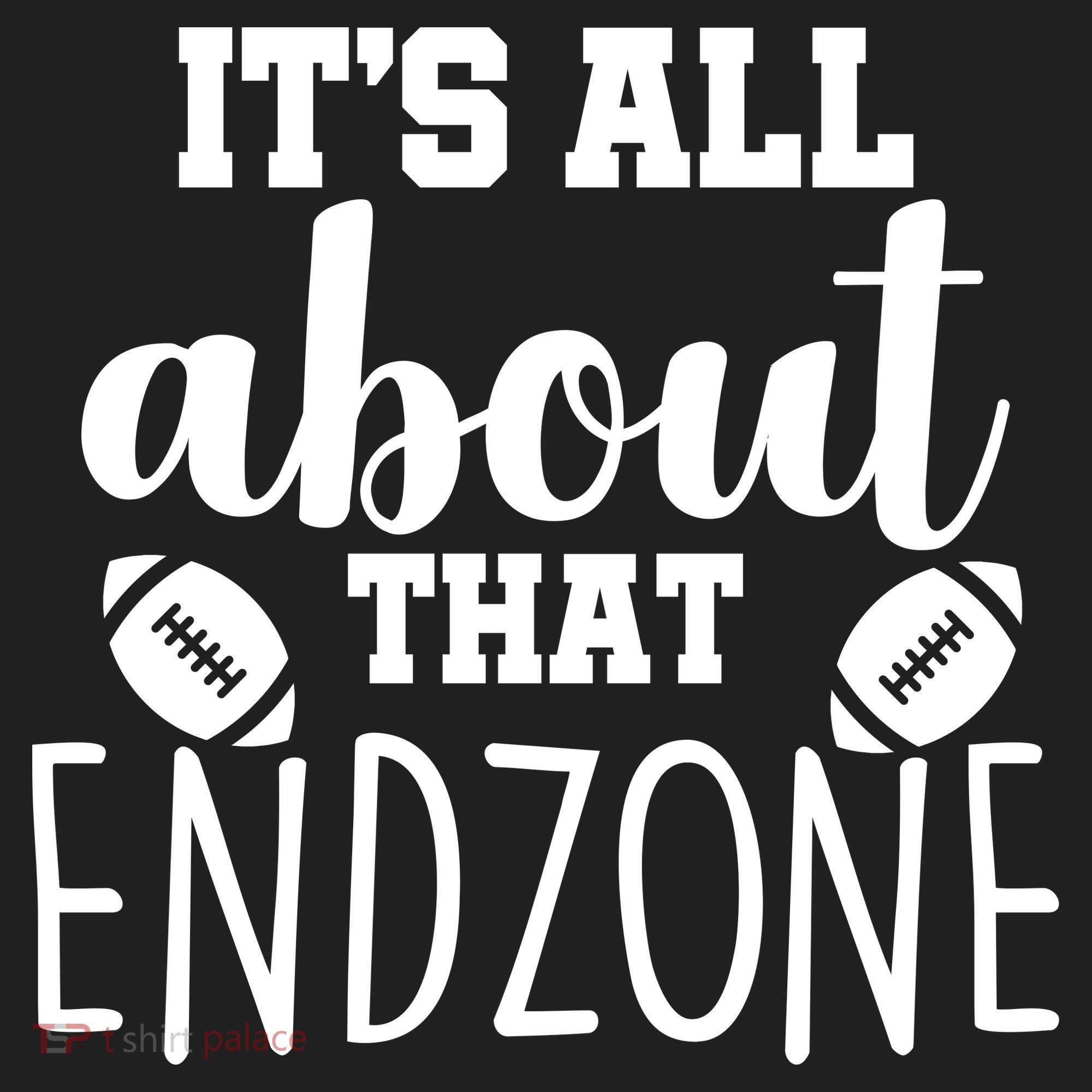It's All About That End Zone Football Golf Towel