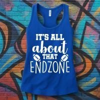 It's All About That End Zone Football Women's Tank Top thumb 3