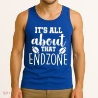 It's All About That End Zone Football Tank Top thumb 3