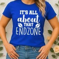 It's All About That End Zone Football Women's T-Shirt thumb 2