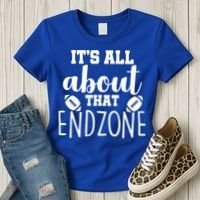 It's All About That End Zone Football Women's T-Shirt thumb 3