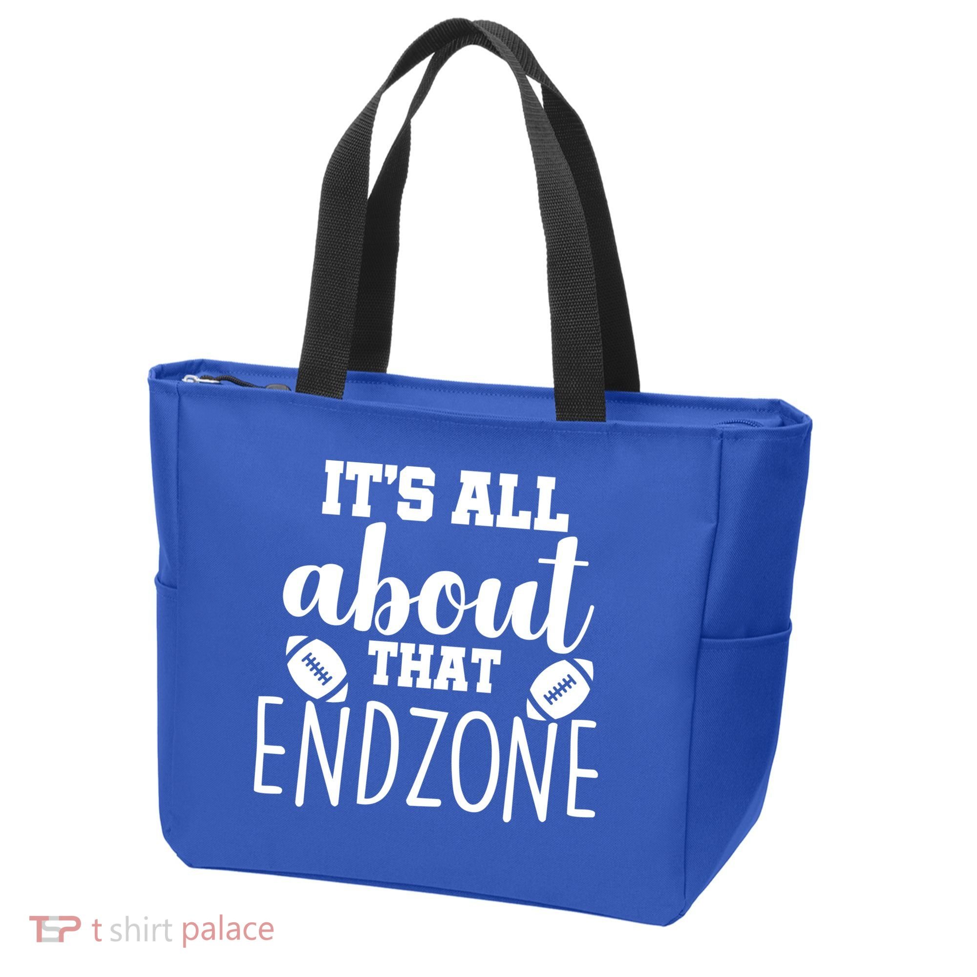 It's All About That End Zone Football Tote Bag