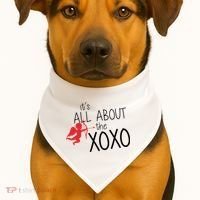 It's All About The XOXO USA-Made Doggie Bandana thumb 1