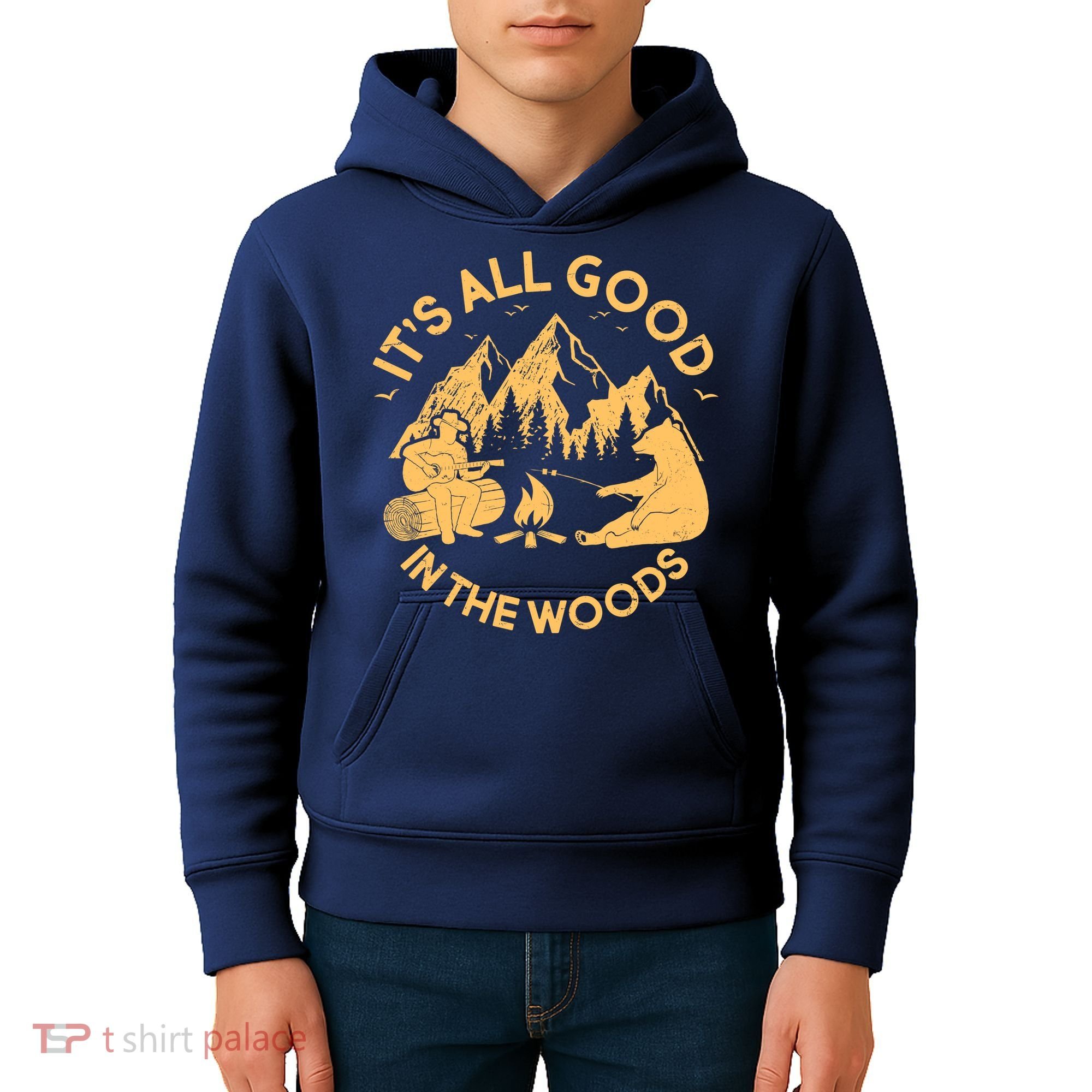 It's All Good In The Woods Wilderness Camping Kids Hoodie