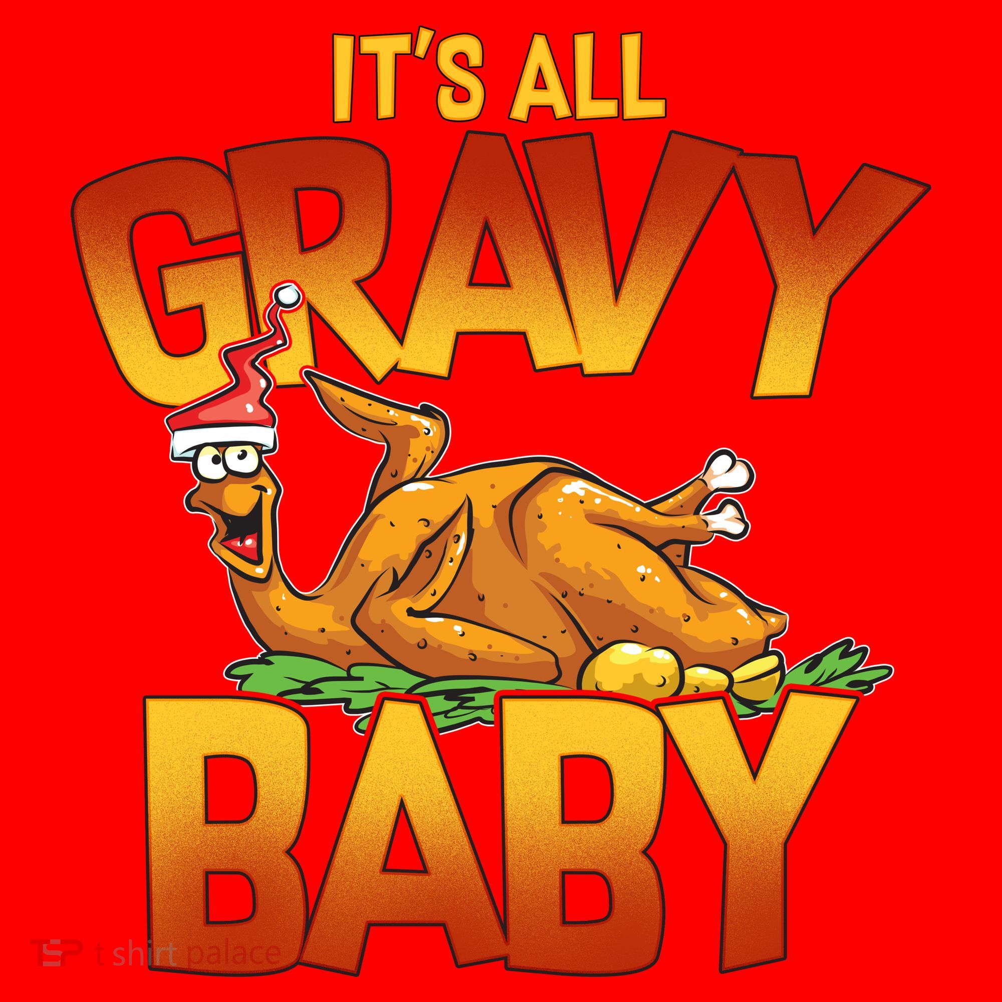It's All Gravy Baby Santa Hat