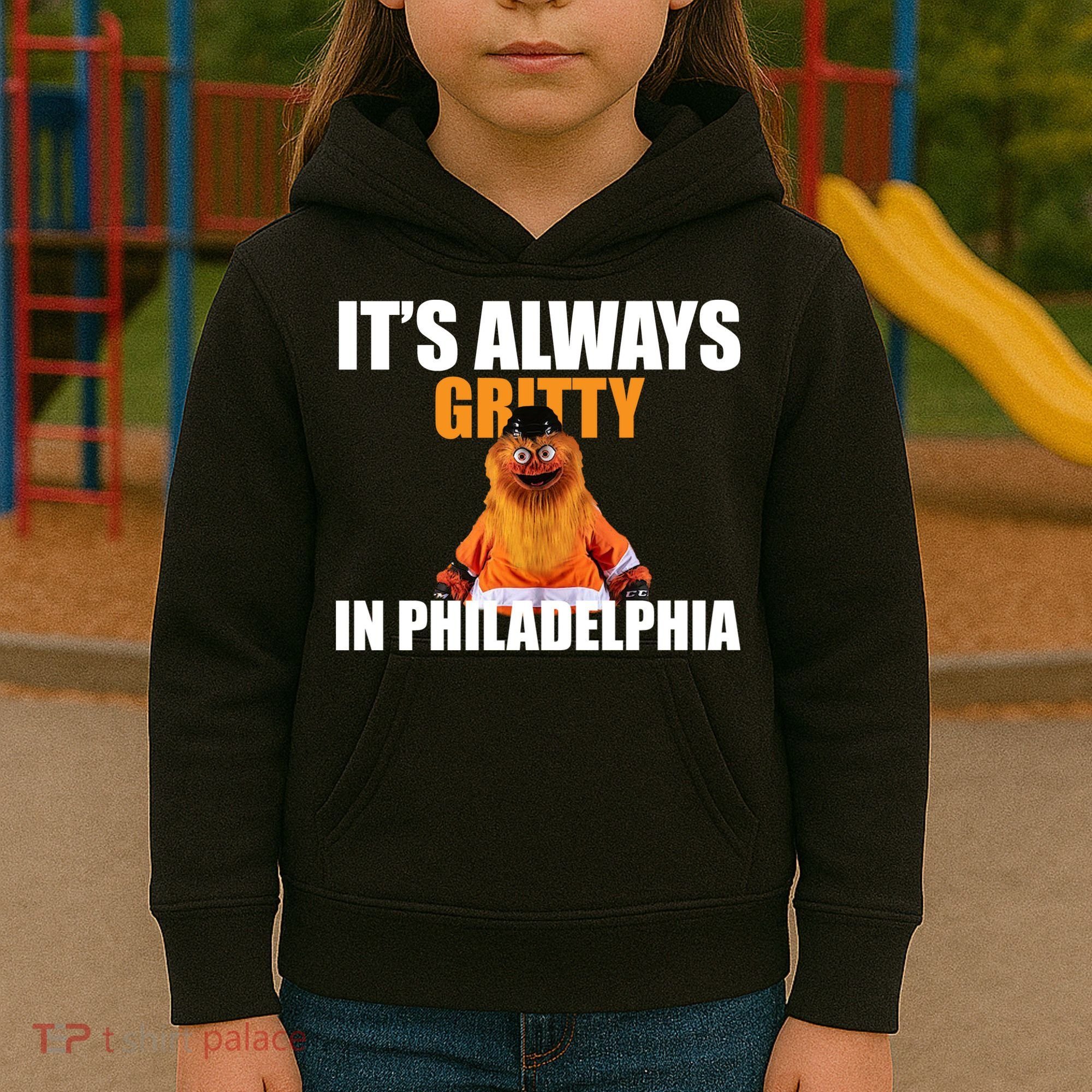 It's Always Gritty In Philadelphia Kids Hoodie