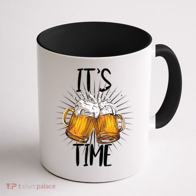 It's Beer Time Coffee Mug back
