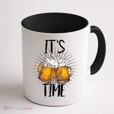 It's Beer Time Coffee Mug back