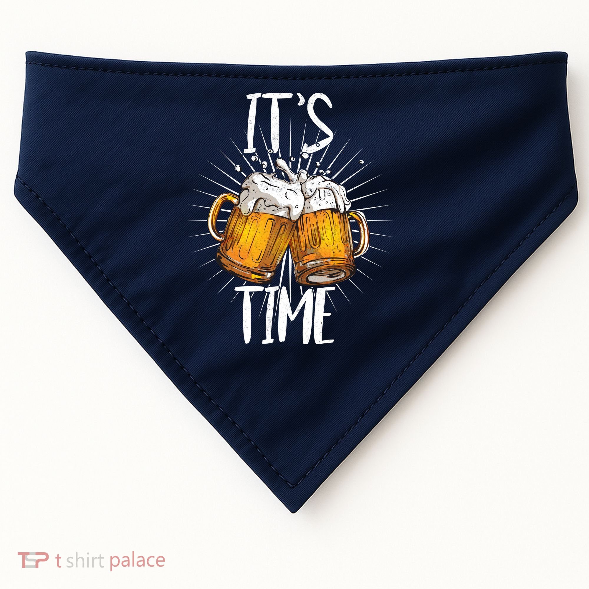 It's Beer Time USA-Made Doggie Bandana