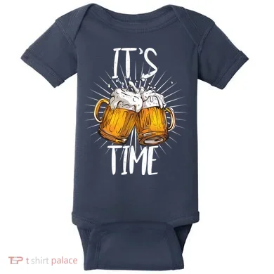 It's Beer Time Baby Bodysuit