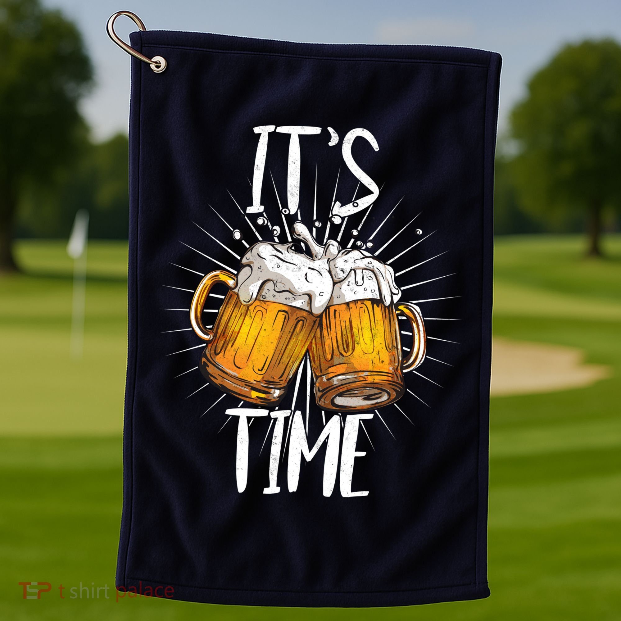 It's Beer Time Golf Towel