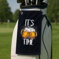 It's Beer Time Golf Towel thumb 2