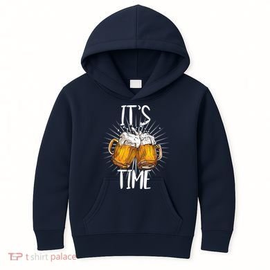 It's Beer Time Kids Hoodie