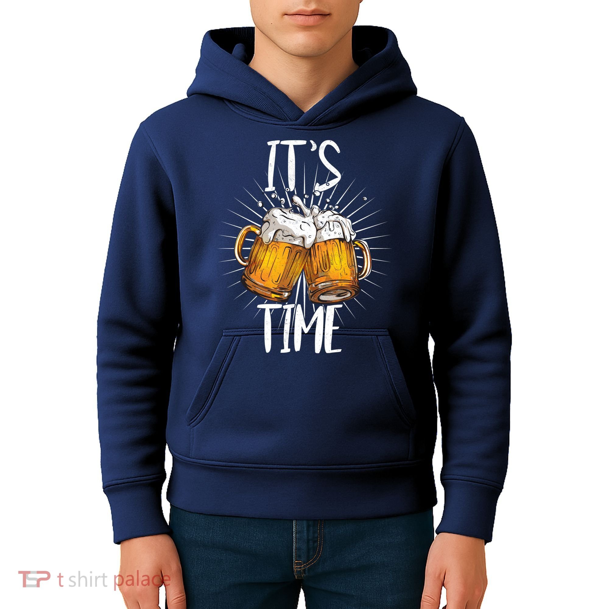 It's Beer Time Kids Hoodie