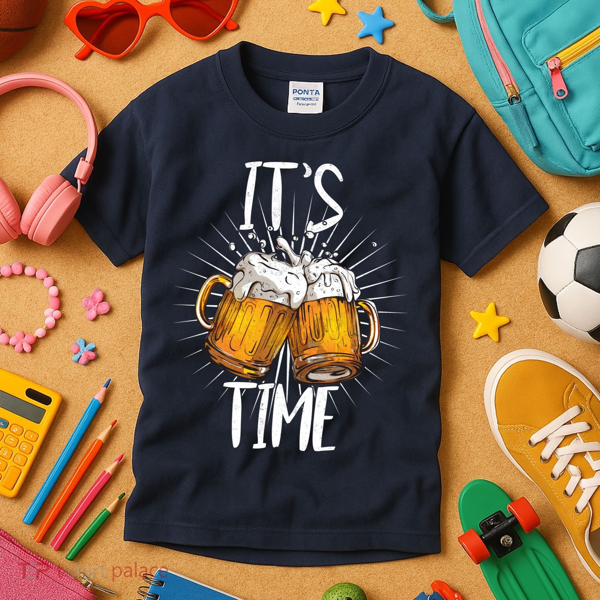 It's Beer Time Kids T-Shirt