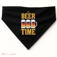 It's Beer Time German Flag USA-Made Doggie Bandana thumb 0