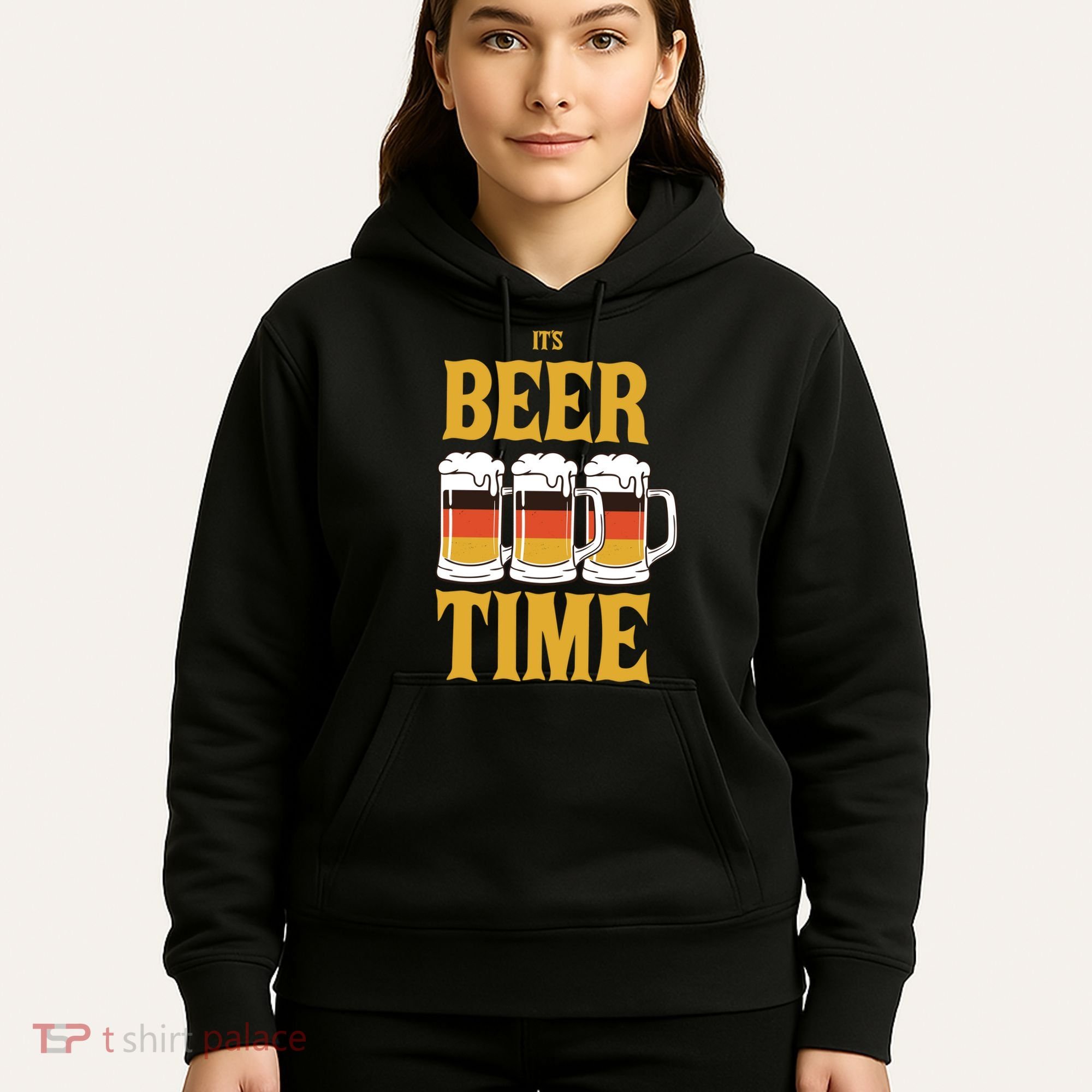 It's Beer Time German Flag Hoodie