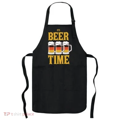 It's Beer Time German Flag Apron