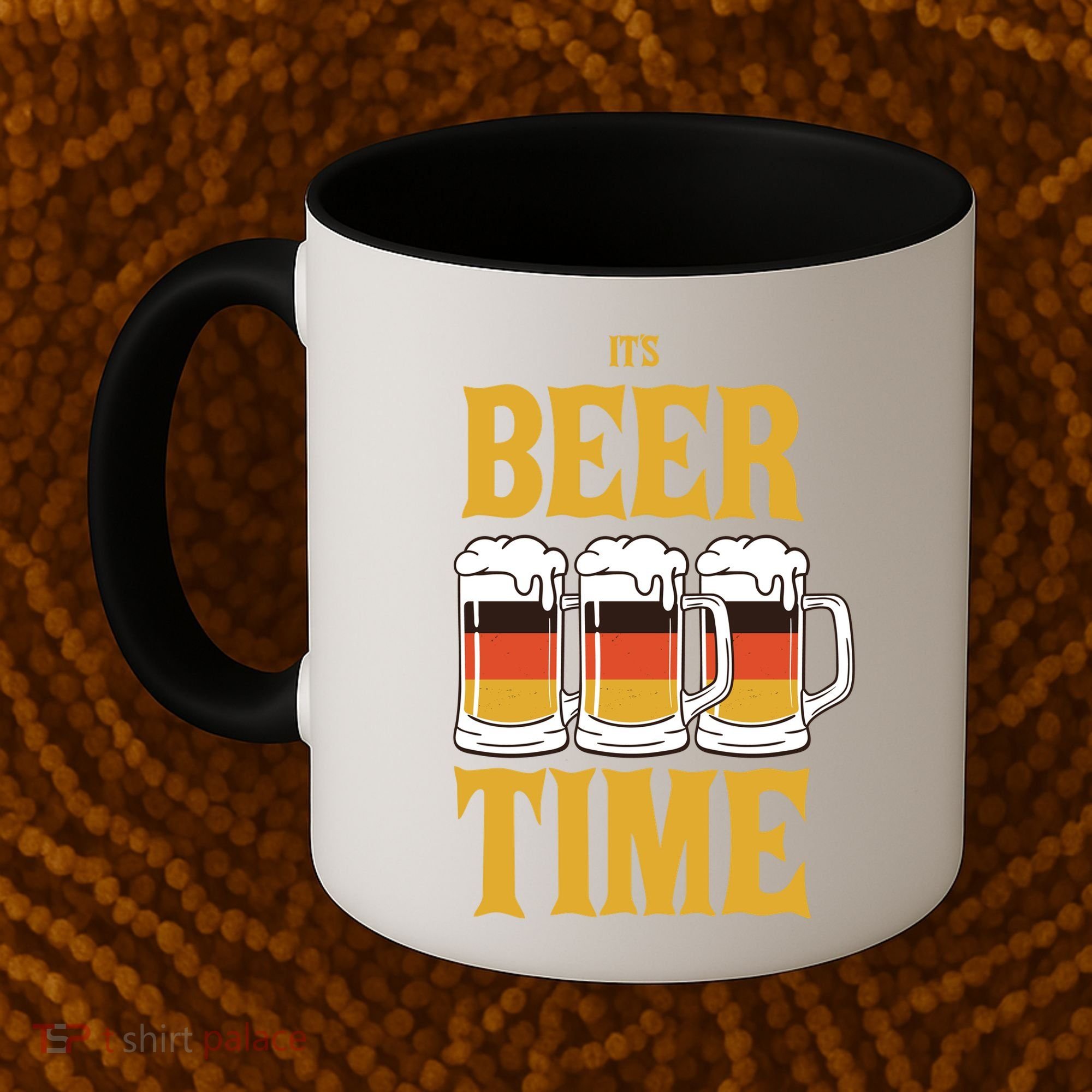 It's Beer Time German Flag Coffee Mug