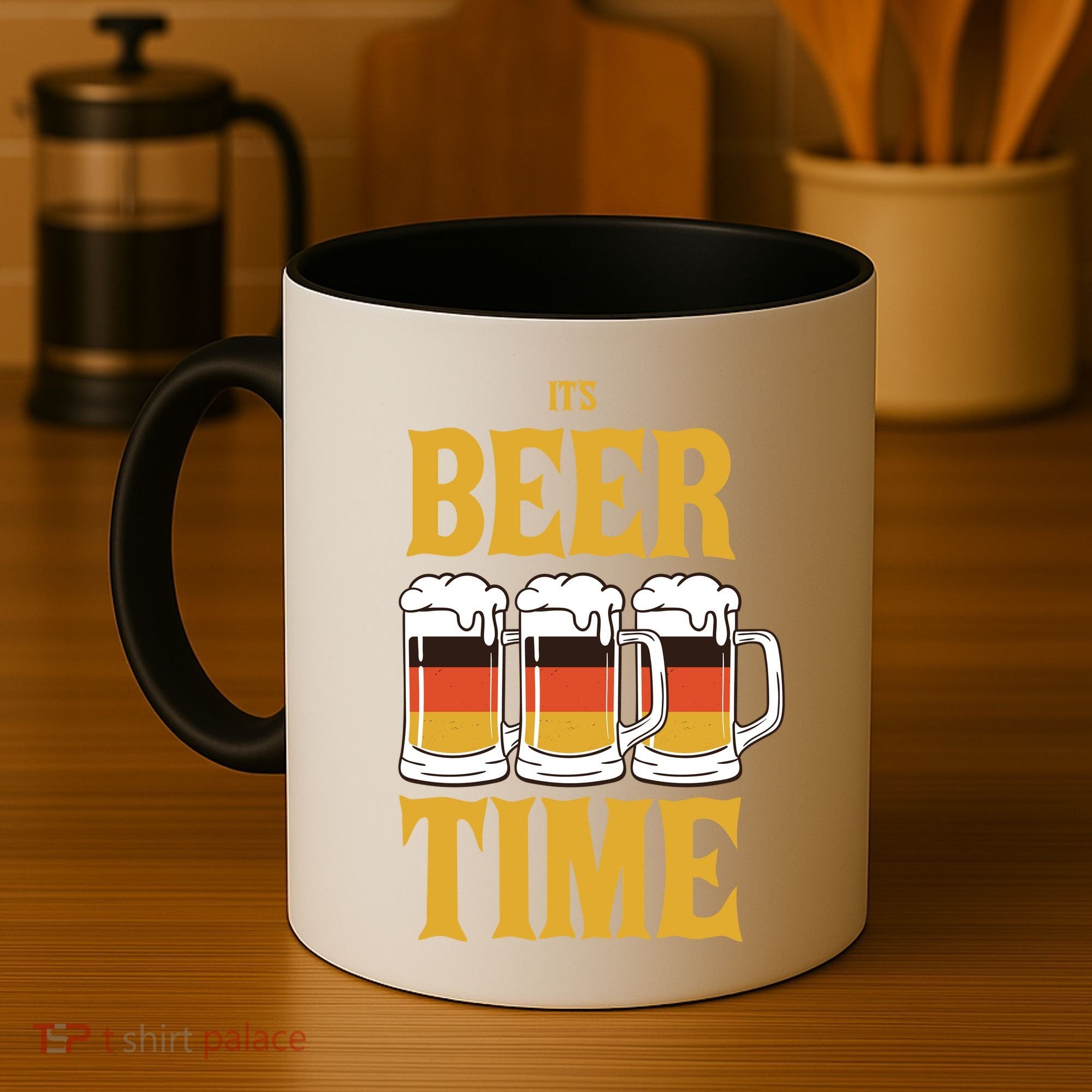 It's Beer Time German Flag Coffee Mug
