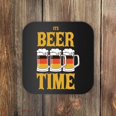 It's Beer Time German Flag Coaster