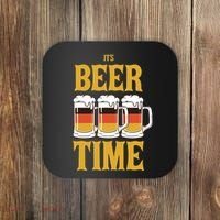 It's Beer Time German Flag Coaster thumb 0