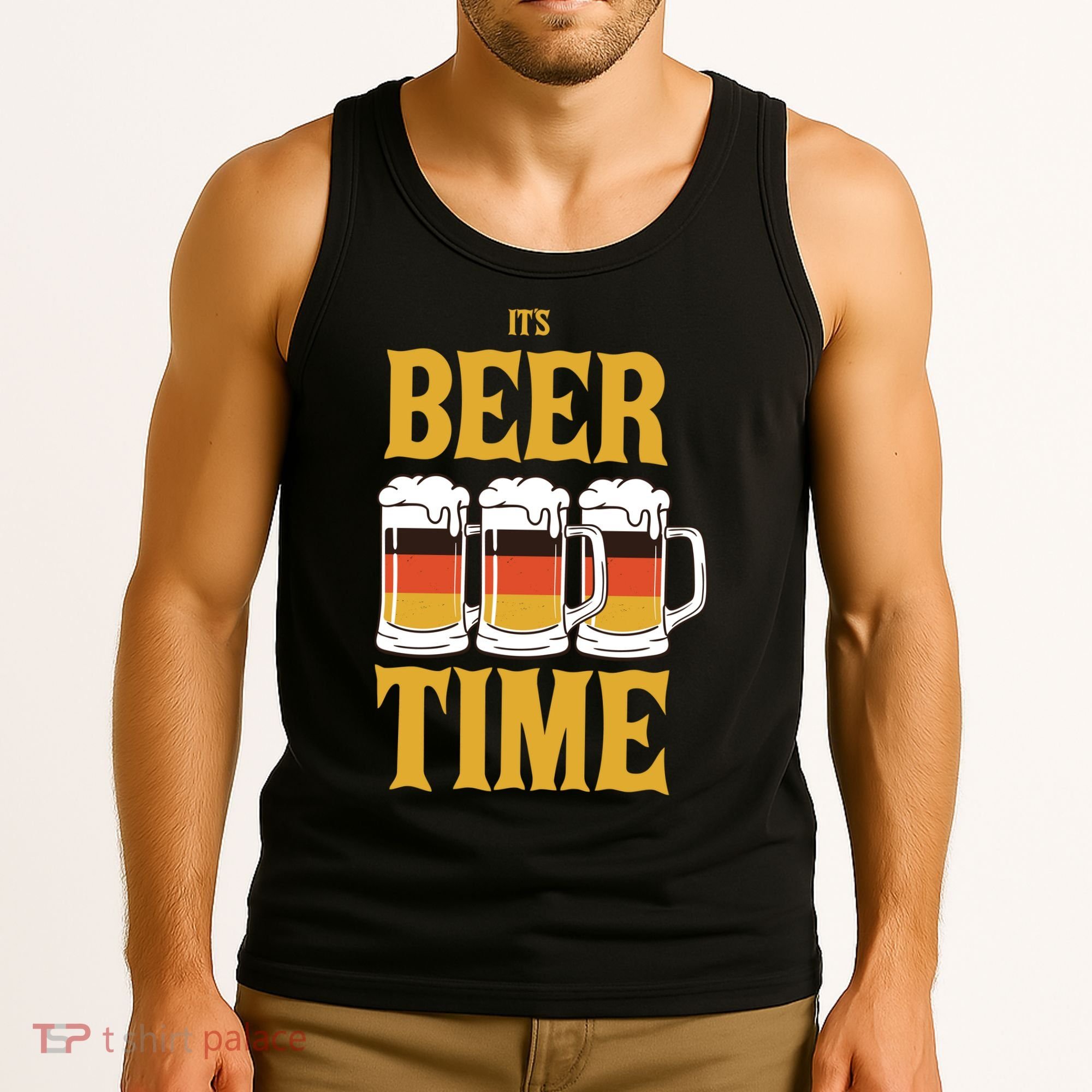 It's Beer Time German Flag Tank Top
