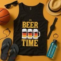 It's Beer Time German Flag Tank Top thumb 4