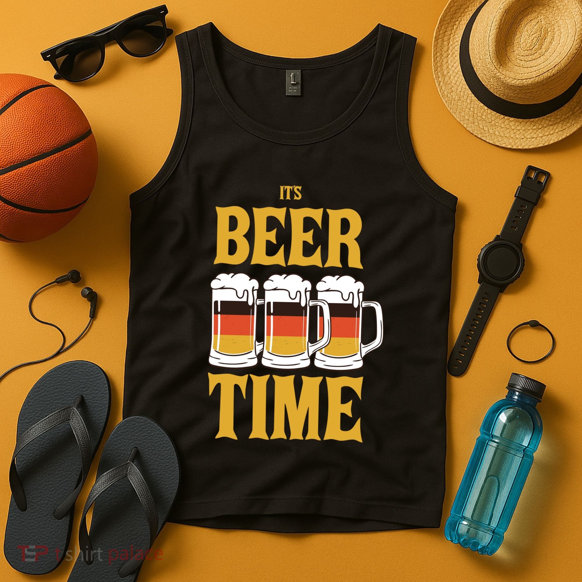 It's Beer Time German Flag Tank Top