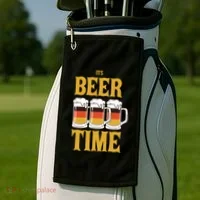 It's Beer Time German Flag Golf Towel thumb 2
