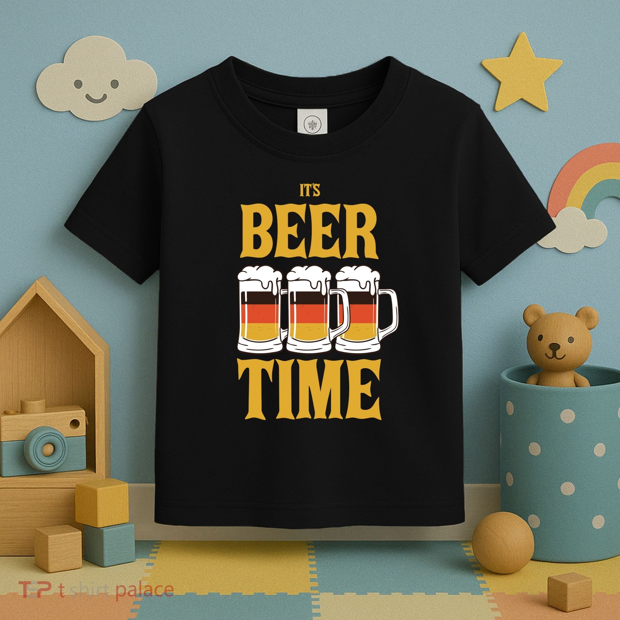 It's Beer Time German Flag Toddler T-Shirt