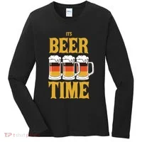 It's Beer Time German Flag Women's Long Sleeve Shirt thumb 0