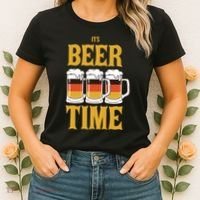 It's Beer Time German Flag Women's T-Shirt thumb 2