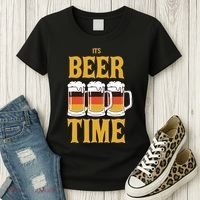 It's Beer Time German Flag Women's T-Shirt thumb 3