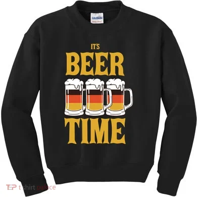 It's Beer Time German Flag Kids Sweatshirt