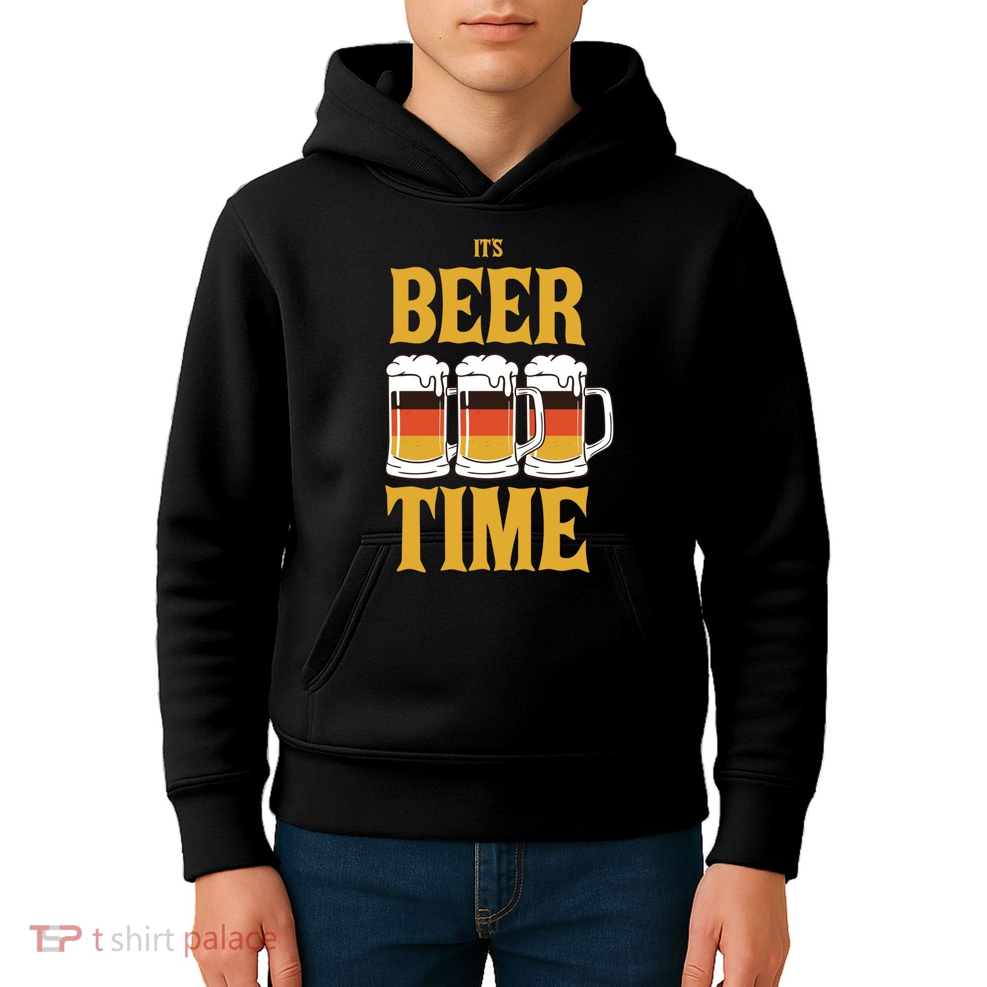 It's Beer Time German Flag Kids Hoodie