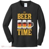 It's Beer Time German Flag Kids Long Sleeve Shirt thumb 0