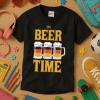 It's Beer Time German Flag Kids T-Shirt thumb 3