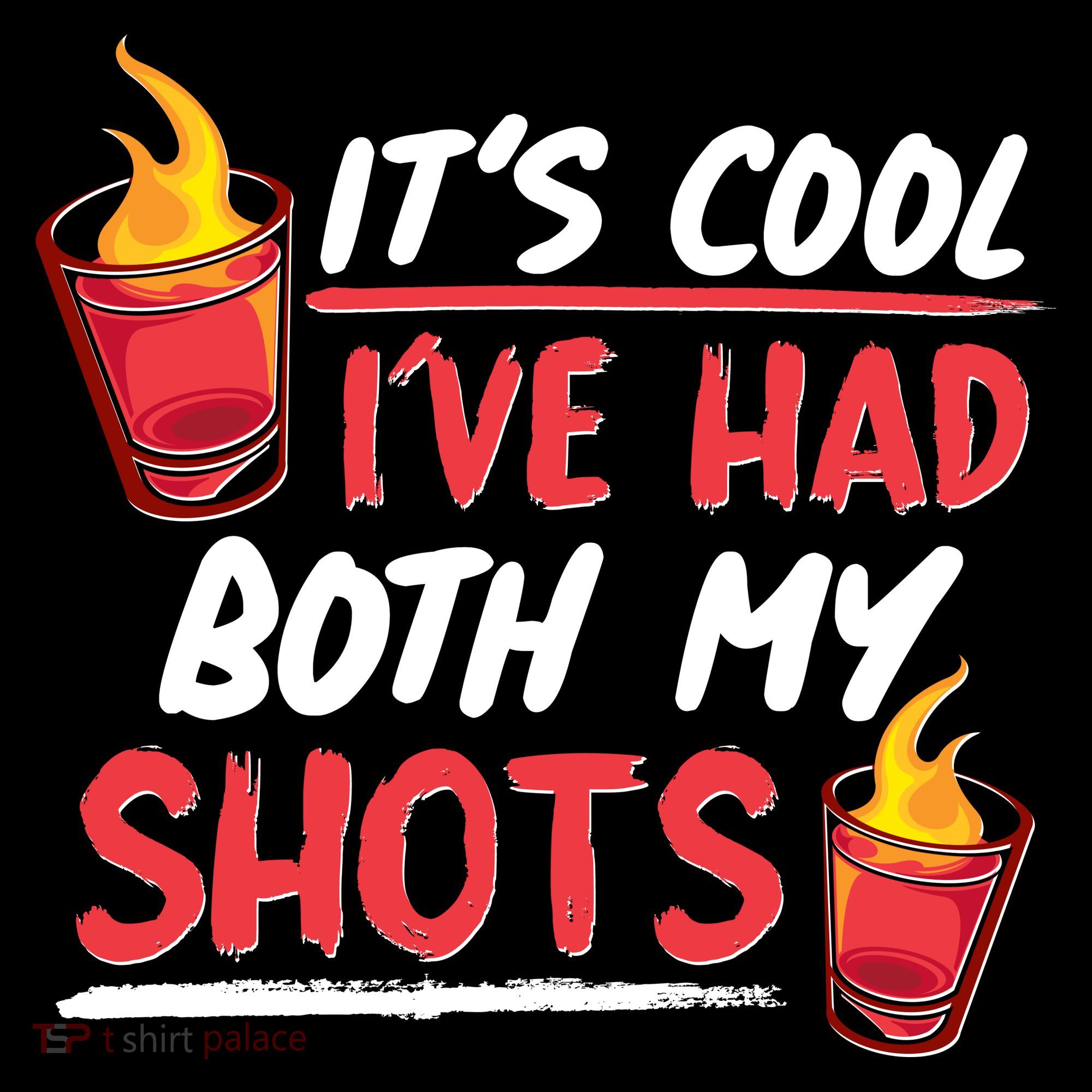 It's Cool I've Had Both My Shots Flaming Drinks Women's Hoodie