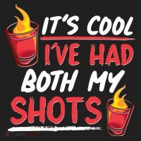 It's Cool I've Had Both My Shots Flaming Drinks Golf Towel thumb 3